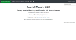 Desktop Screenshot of baseballmonster.com