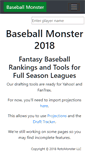 Mobile Screenshot of baseballmonster.com